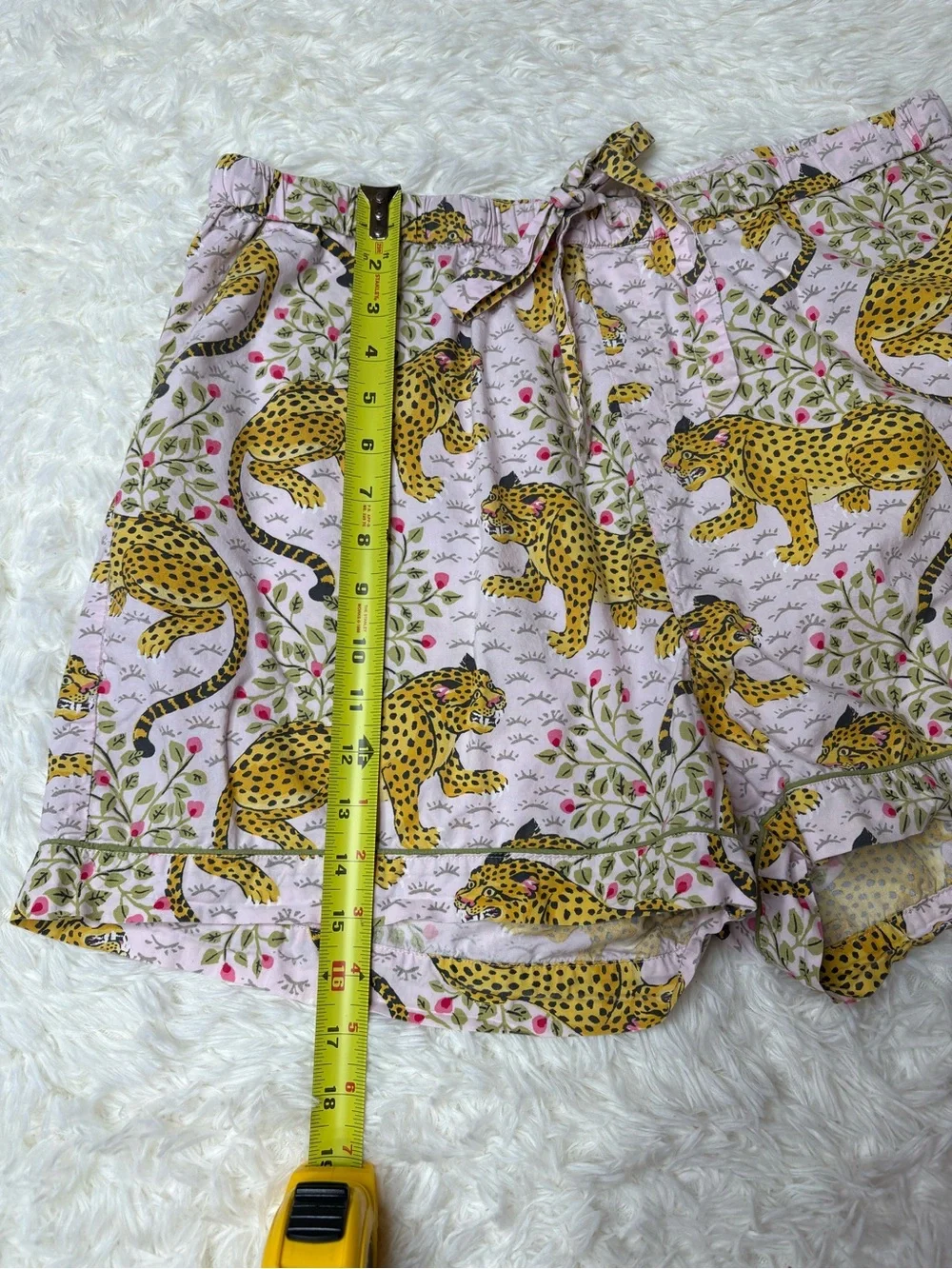 Printfresh Bagheera Leopard -Short PJ Set - Blush color, size XL